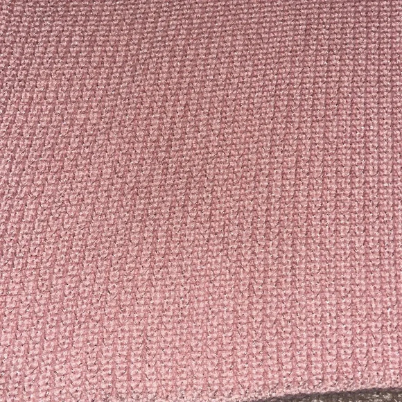 Rag & Bone Metallic Thread Pink Crewneck Cropped Sweater - size large. Y - Picture 3 of 5